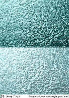 Duel - Metallic Crumpled Backing Paper - Pastel Aqua