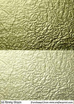 Duel - Metallic Crumpled Backing Paper - Pale Gold