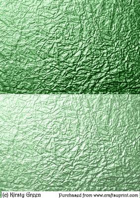 Duel - Metallic Crumpled Backing Paper - Pastel Green