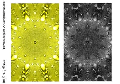 Duel - Yellow & Black Jewel Backing Paper