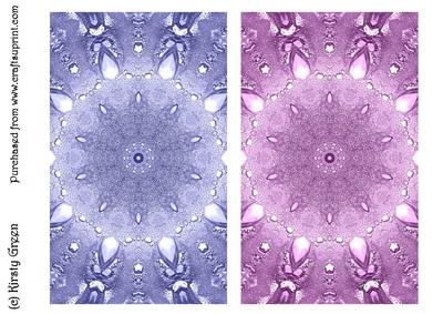 Duel - Pastel Blue & Pastel Purple Jewel Backing Paper