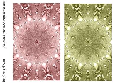 Duel - Pastel Pink & Pale Gold Jewel Backing Paper