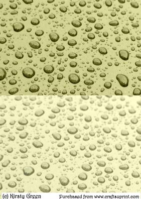 Duel - Pale Gold Rain Drops Backing Paper