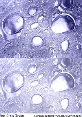 Duel Glass Bubbles Pastel Blue Backing Paper