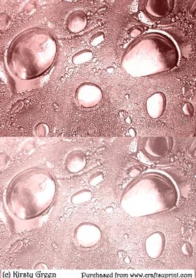 Duel Glass Bubbles Pastel Pink Backing Paper