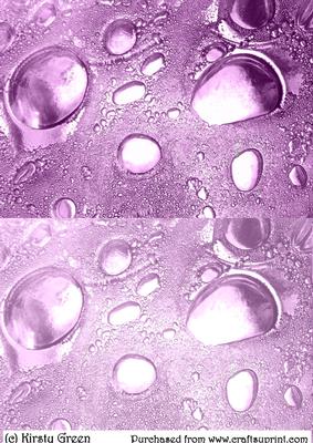 Duel Glass Bubbles Pastel Purple Backing Paper