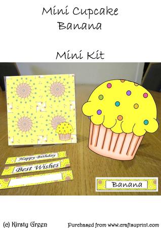 Mini Cupcake - Banana Flavour