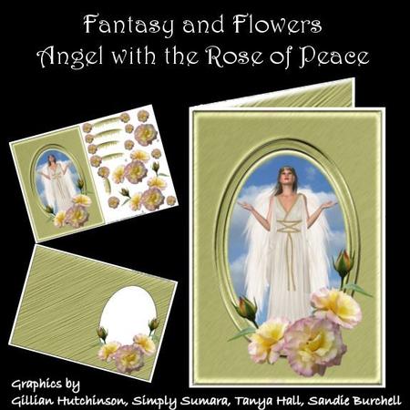 Fantasy & Flowers - Angel with the Rose of Peace