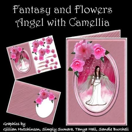 Fantasy & Flowers - Angel with Camellias
