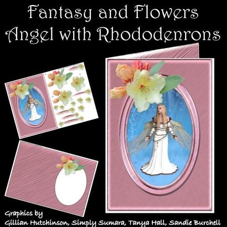 Fantasy & Flowers - Angel with Rhododenron
