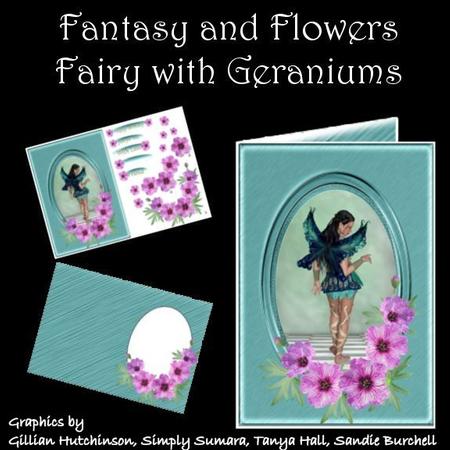 Fantasy & Flowers - Fairy with Geraniums