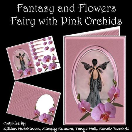 Fantasy & Flowers - Fairy with Pink Orchids
