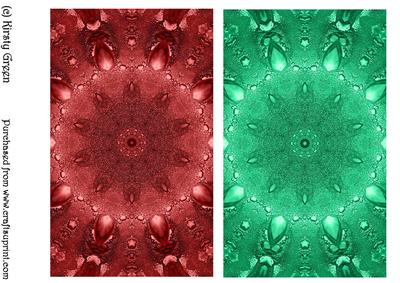 Duel - Coral & Light Jade - Jewel Backing Paper