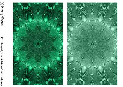 Duel - Jade & Dusky Green - Jewel Backing Paper