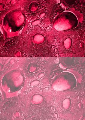 Duel - Glass Bubbles - Cranberry Backing Paper