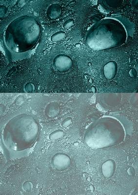 Duel - Glass Bubbles - Dusky Aqua Backing Paper
