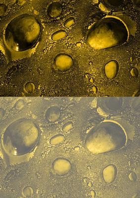 Duel - Glass Bubbles - Gold Backing Paper