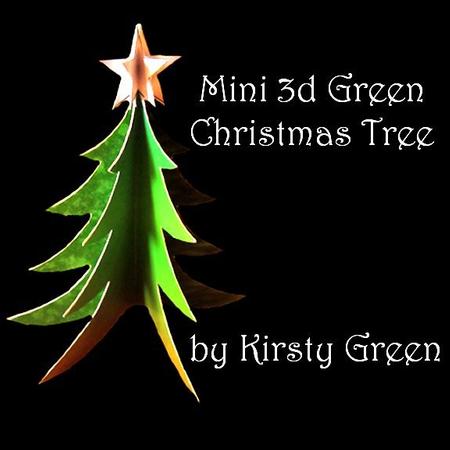 Mini 3D - Green Christmas Tree with Silver Star - Mini Kit