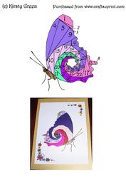 Iris Folding Butterfly Pattern