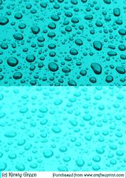 Duel Aqua Rain Drops Backing Paper