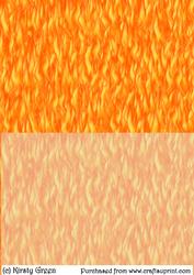 Duel Orange Fire Backing Paper