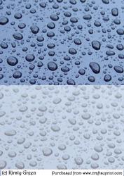 Duel Blue Rain Drops Backing Paper