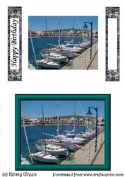 2 Harbour Toppers Card - with Matching Tags