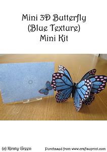 Mini 3D Butterfly (blue Texture) Mini Kit
