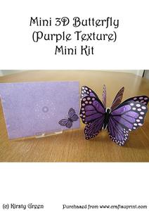 Mini 3D Butterfly (purple Texture) Mini Kit
