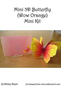 Mini 3D Butterfly (wow Orange) Mini Kit