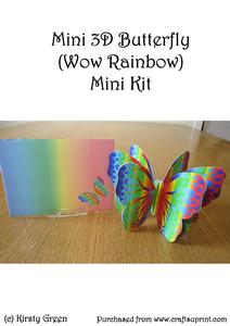 Mini 3D Butterfly (wow Rainbow) Mini Kit