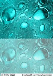 Duel Glass Bubbles Aqua Backing Paper