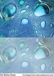 Duel Glass Bubbles Blue Backing Paper