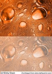 Duel Glass Bubbles Orange Backing Paper