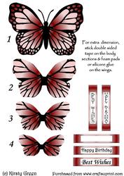Butterfly Shaped Stacker - Pastel Pink