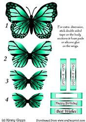Butterfly Shaped Stacker - Pastel Aqua