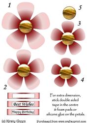 Flower Shaped Stacker - Pastel Pink