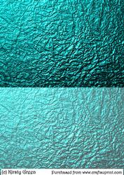 Duel - Metallic Crumpled Backing Paper - Aqua