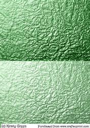 Duel - Metallic Crumpled Backing Paper - Pastel Green