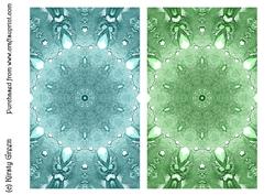 Duel - Pastel Aqua & Pastel Green Jewel Backing Paper