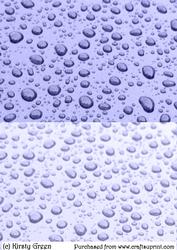 Duel - Pastel Blue Rain Drops Backing Paper