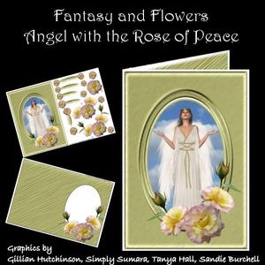 Fantasy & Flowers - Angel with the Rose of Peace