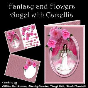 Fantasy & Flowers - Angel with Camellias
