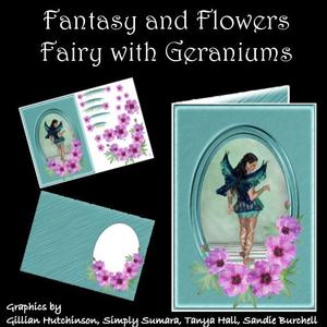 Fantasy & Flowers - Fairy with Geraniums