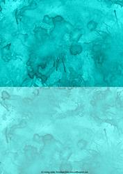Duel Backing Paper - Ink Splatter - Aqua