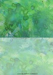 Duel Backing Paper - Ink Splatter - Mixed Greens