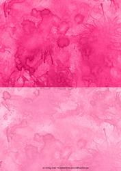 Duel Backing Paper - Ink Splatter - Coral