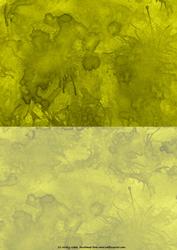 Duel Backing Paper - Ink Splatter - Yellow