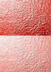 Duel - Metallic Crumpled Backing Paper - Coral