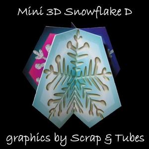 Mini 3D Snowflake D - Mini Kit
